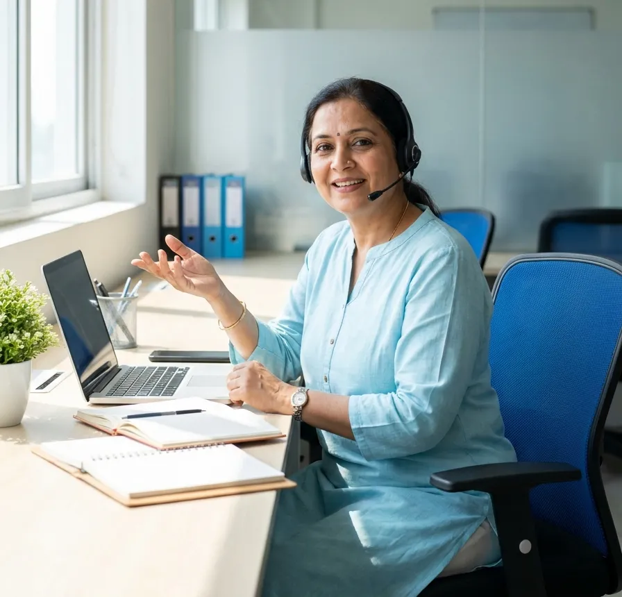 A Namma Global Careers counsellor ready to help