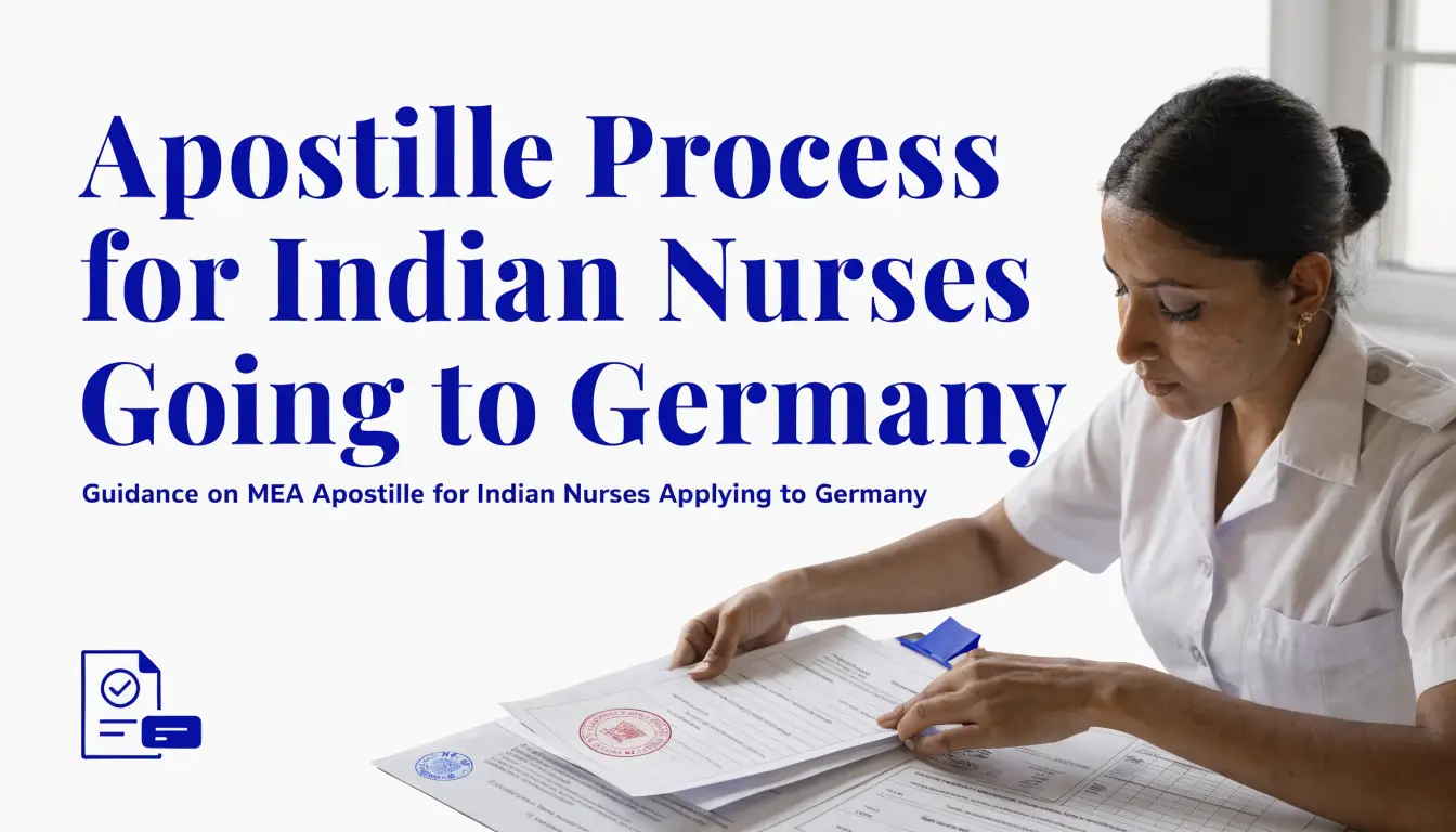 Apostille Process for Indian Nurses Going to Germany: Complete MEA Guide 2026 | Namma Global Careers