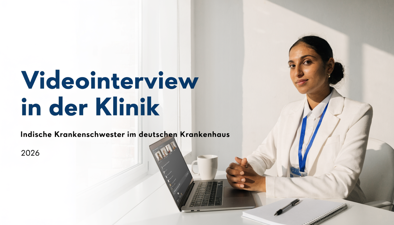 German Video Interview for Indian Nurses: Complete Setup Body Language and First Impression Guide 2026 | Namma Global Careers