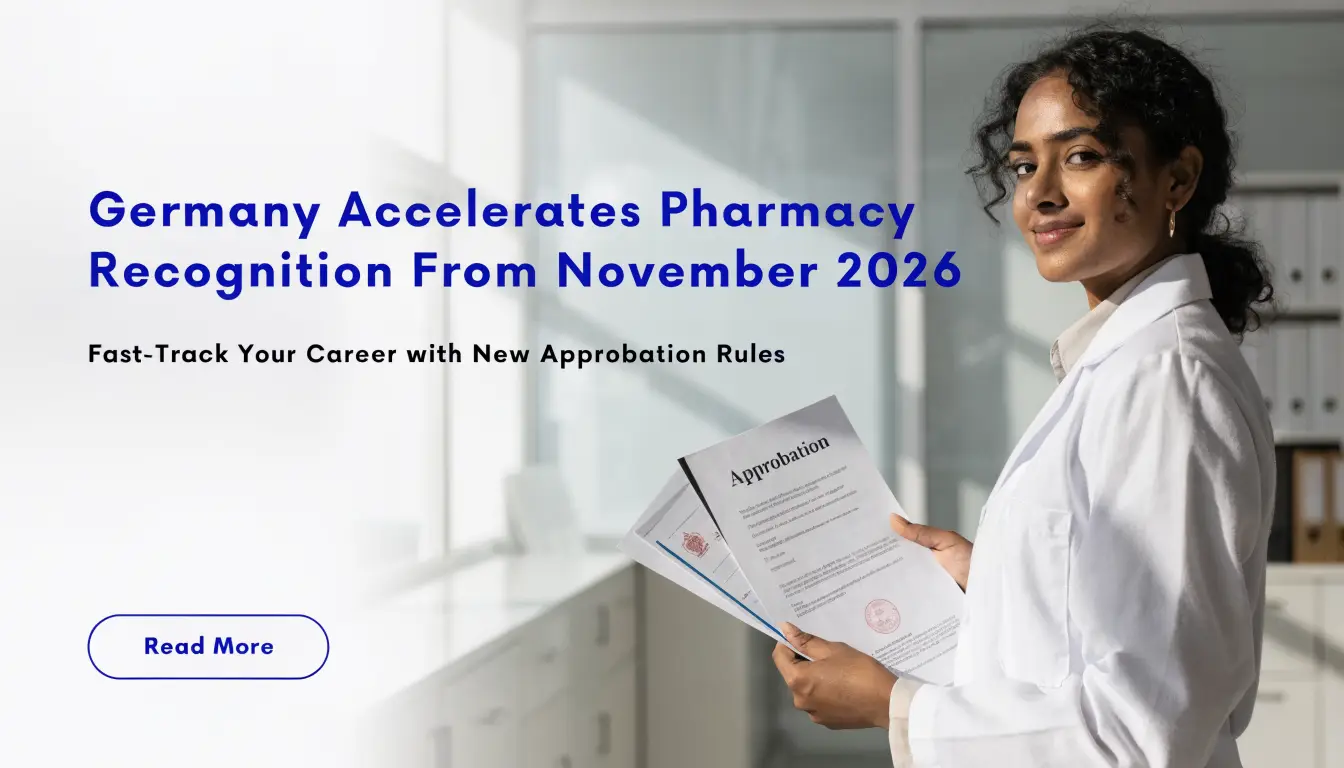Germany Accelerates Recognition for Indian Pharmacists from November 2026: Complete Guide to the New Law | Namma Global Careers